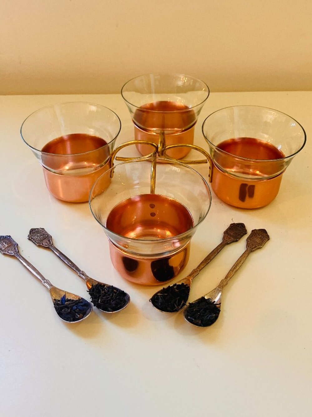 Jena Glas Schott Mainz Tea Glasses - West Germany - MCM 1960's